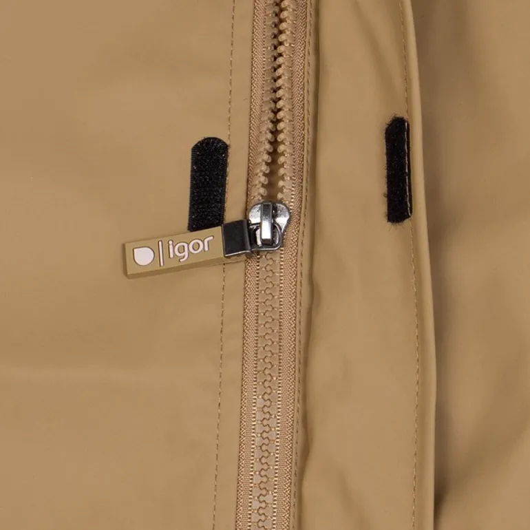 Menina Pisamonas Impermeavel Criancas Bolsos Fecho-Eclair