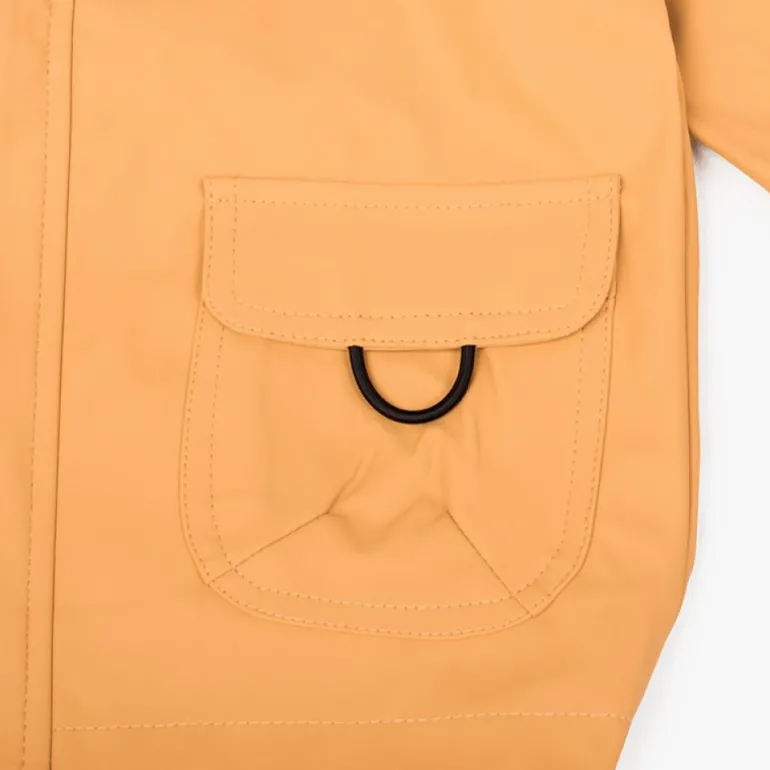 Menina Pisamonas Impermeavel Criancas Bolsos Fecho-Eclair