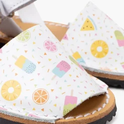 Menina Pisamonas Menorquinas Estampadas Criancas Tira Aderente