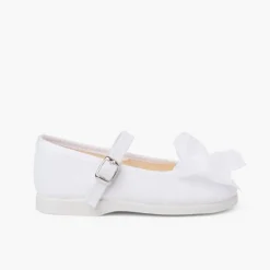Menina Pisamonas Mercedita Linho Fivela Laco Organza