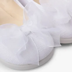 Menina Pisamonas Mercedita Linho Fivela Laco Organza