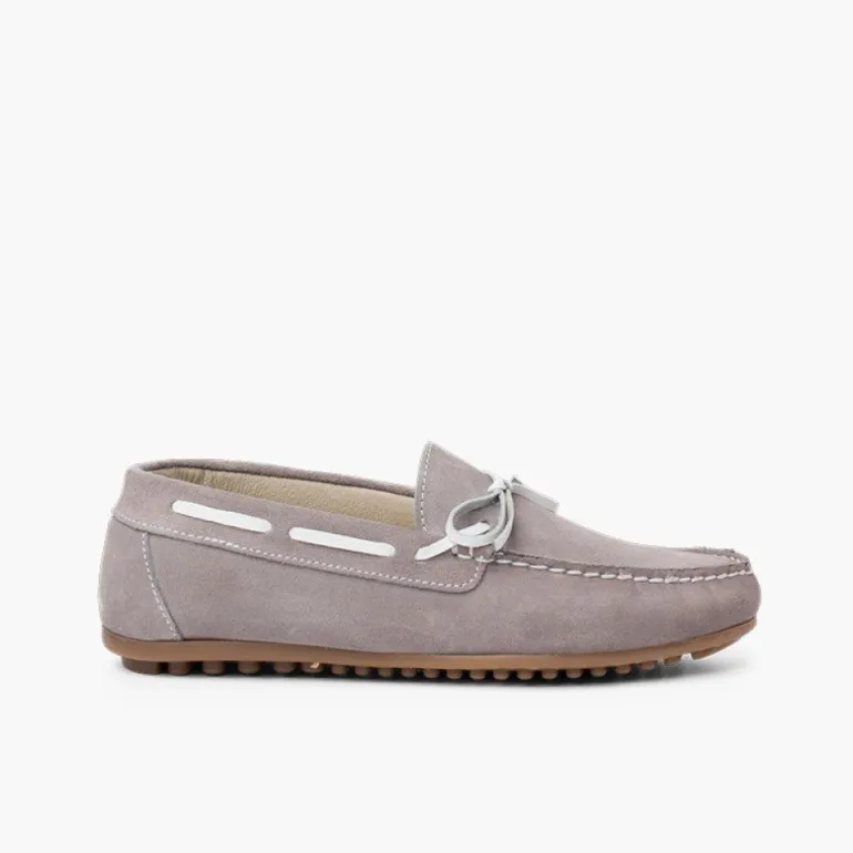 Menino Pisamonas Mocassim Menino Camurca Cerimónia Laco