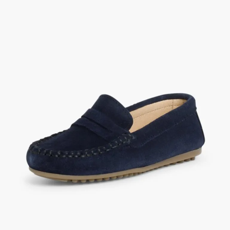 Menino Pisamonas Mocassins Camurca