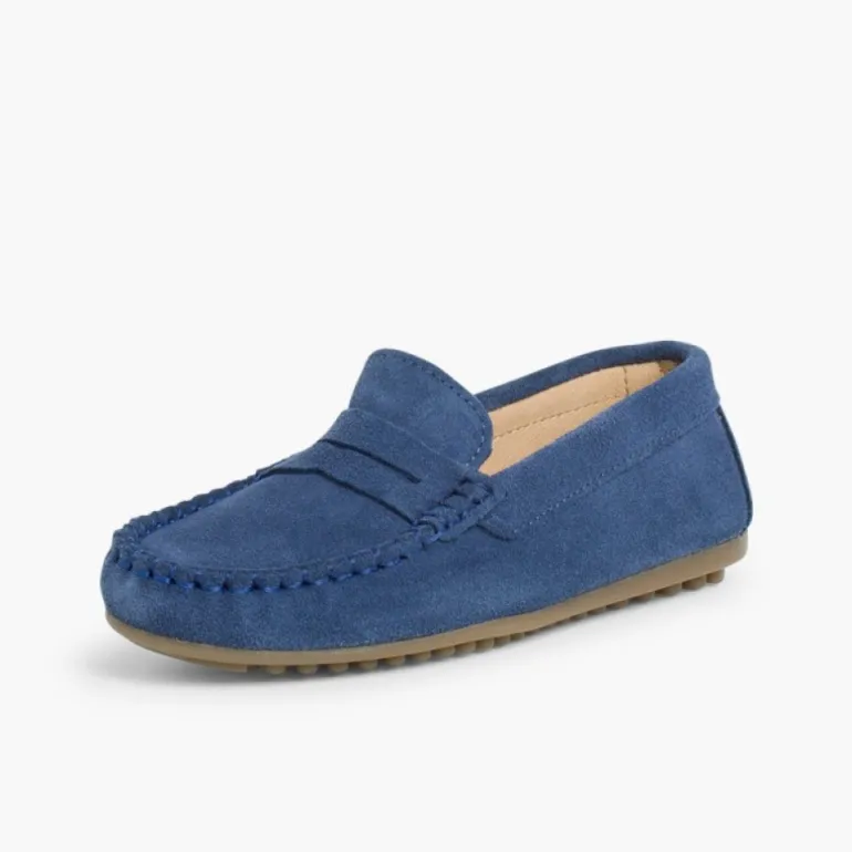 Menino Pisamonas Mocassins Camurca