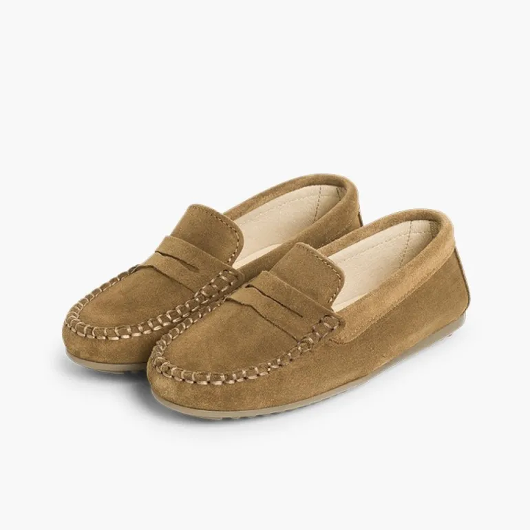 Menino Pisamonas Mocassins Camurca