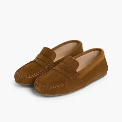 Menino Pisamonas Mocassins Camurca