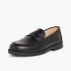 Menino Pisamonas Mocassins Colegiais Azul Marinho/Preto
