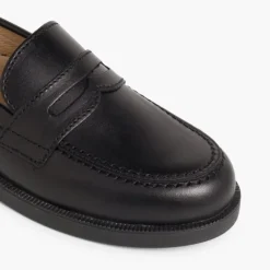 Menino Pisamonas Mocassins Colegiais Azul Marinho/Preto