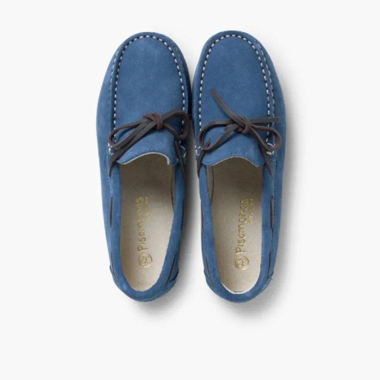 Menino Pisamonas Mocassins Menino Camurca Atacador Quadrado