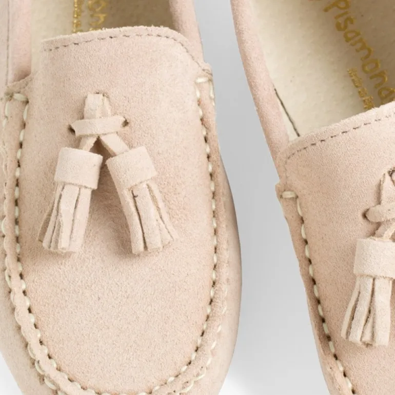 Menino Pisamonas Mocassins Menino Camurca Berloques