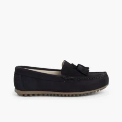 Menino Pisamonas Mocassins Menino Camurca Berloques