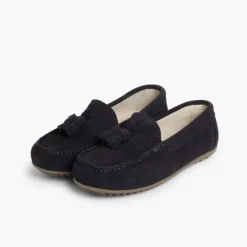 Menino Pisamonas Mocassins Menino Camurca Berloques