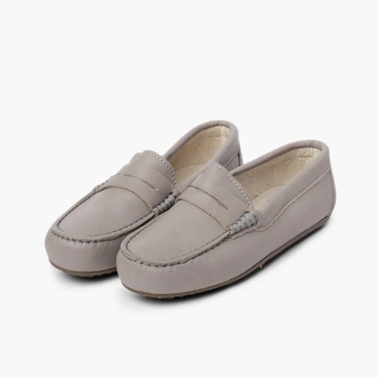 Menino Pisamonas Mocassins Menino Pele Mascara