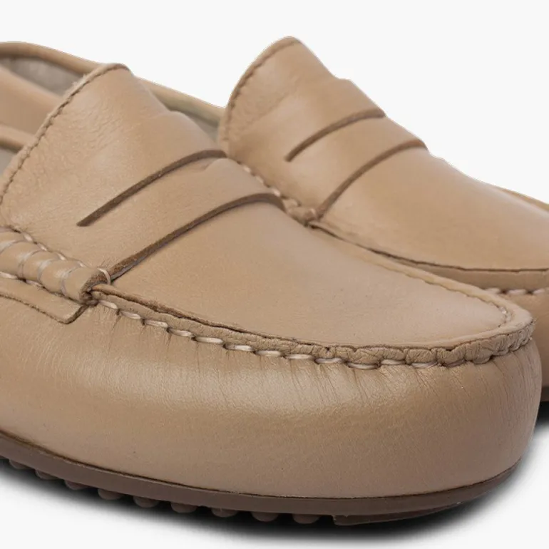 Menino Pisamonas Mocassins Menino Pele Mascara