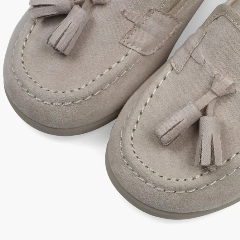 Menino Pisamonas Mocassins Meninos Pequenos Com Berloques Efeito Camurca