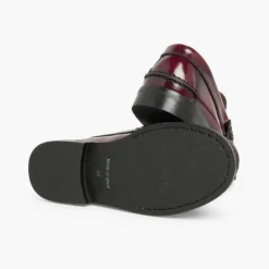 Menino Pisamonas Mocassins Pele