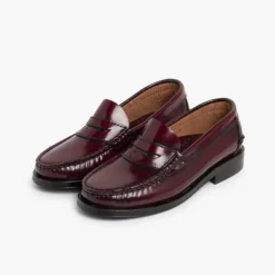 Menino Pisamonas Mocassins Pele