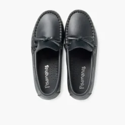 Menino Pisamonas Mocassins Pele Laco