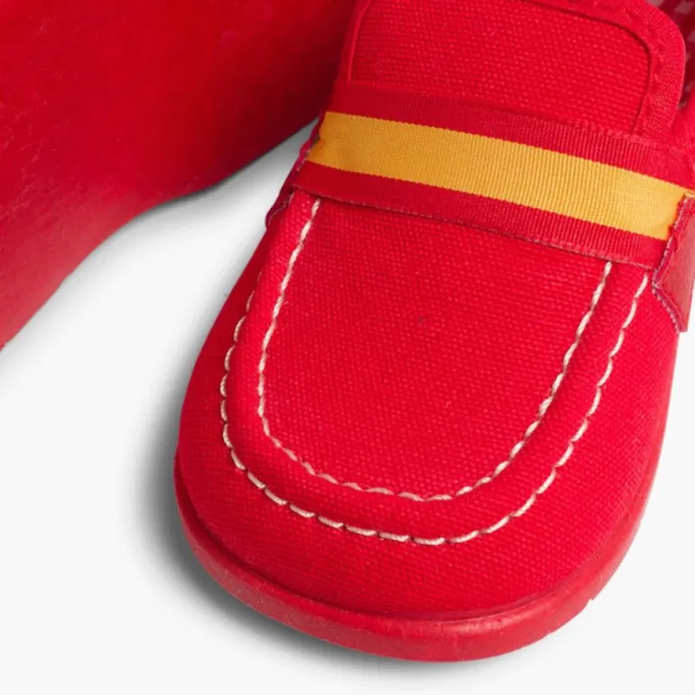 Menino Pisamonas Mocassins Tecido Bandeira Espanha