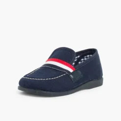 Menino Pisamonas Mocassins Tecido Bandeira