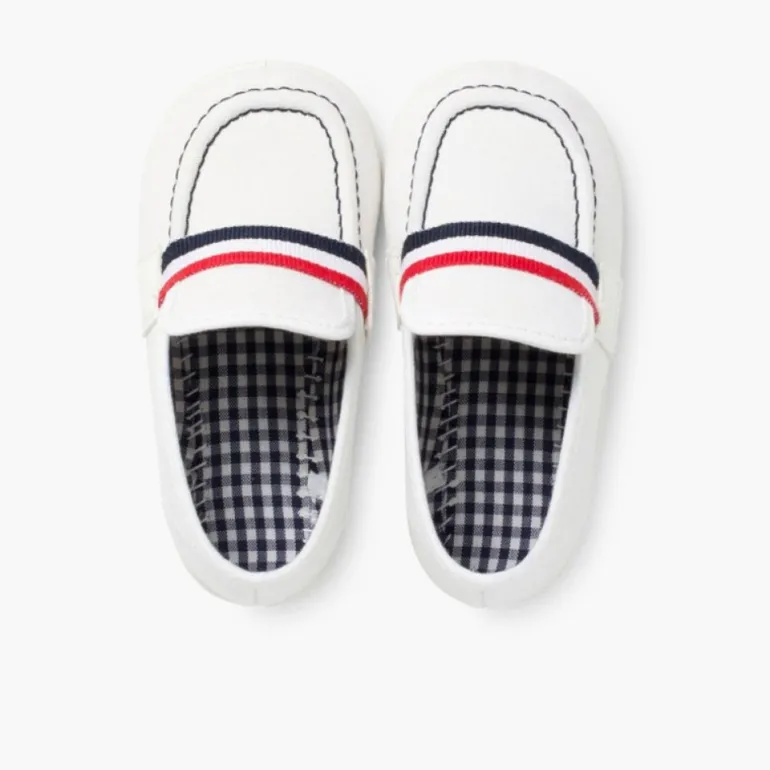 Menino Pisamonas Mocassins Tecido Bandeira
