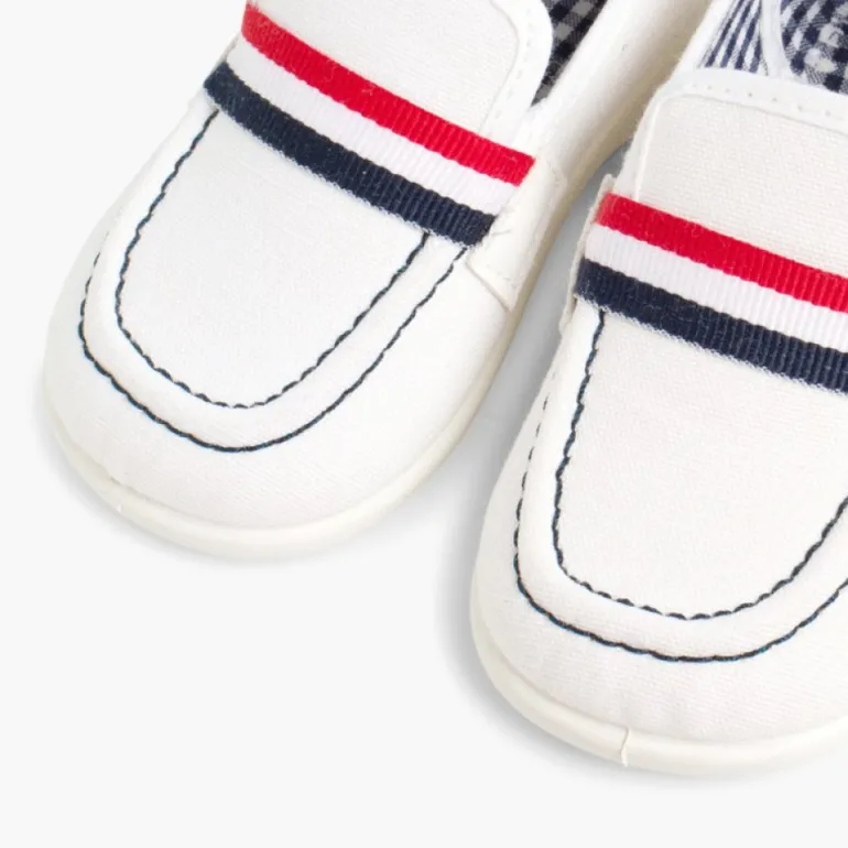 Menino Pisamonas Mocassins Tecido Bandeira