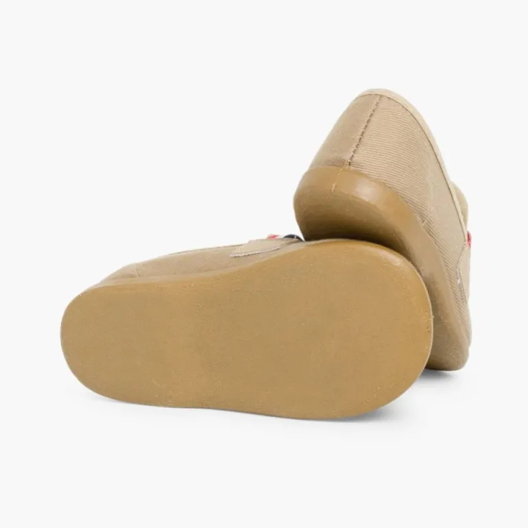 Menino Pisamonas Mocassins Tecido Bandeira