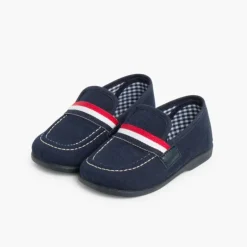 Menino Pisamonas Mocassins Tecido Bandeira