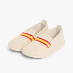 Menino Pisamonas Mocassins Tecido Bandeira Espanha Tamanhos Grandes