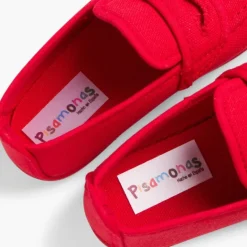 Menino Pisamonas Mocassins Tecido Liso