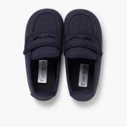 Menino Pisamonas Mocassins Tecido Liso