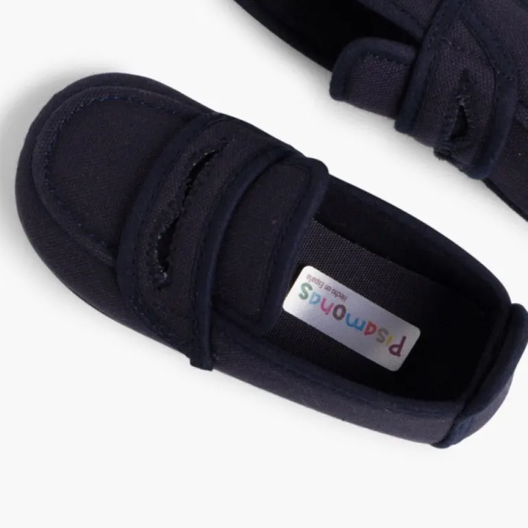 Menino Pisamonas Mocassins Tecido Liso