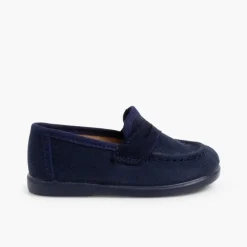 Menino Pisamonas Mocassins Tipo Camurca
