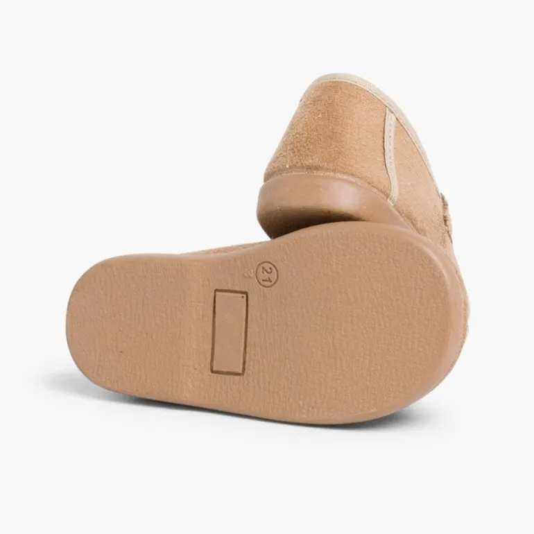 Menino Pisamonas Mocassins Tipo Camurca