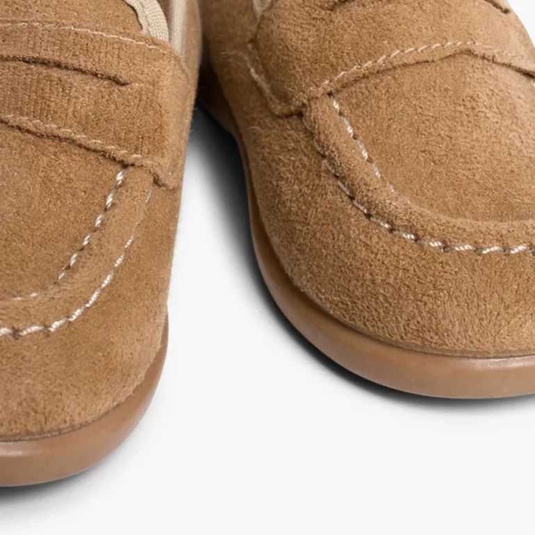 Menino Pisamonas Mocassins Tipo Camurca