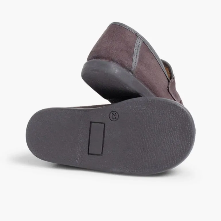 Menino Pisamonas Mocassins Tipo Camurca