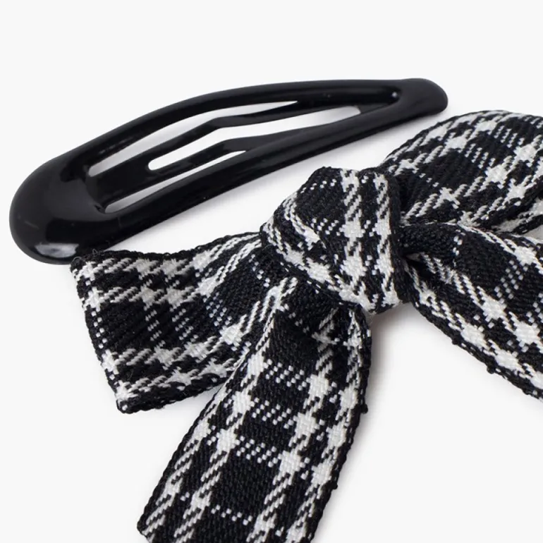 Pisamonas Pack Ganchos Classicos E Bico De Pato Com Laco Tartan