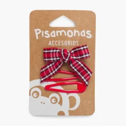 Pisamonas Pack Ganchos Classicos E Bico De Pato Com Laco Tartan