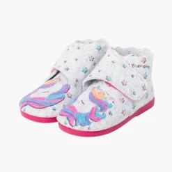 Menino Pisamonas Pantufa Bota Feltro Tira Aderente