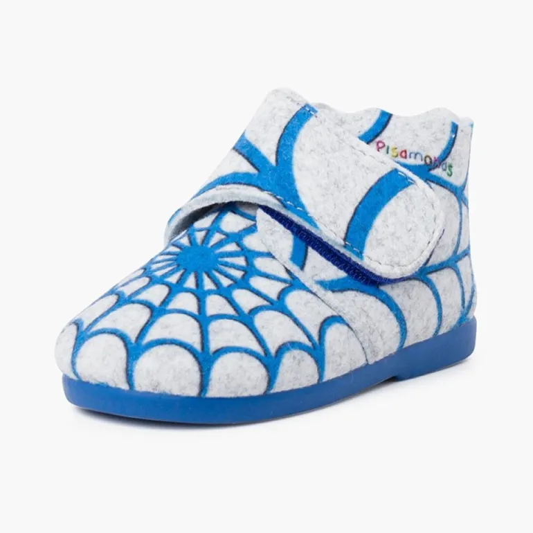 Menino Pisamonas Pantufa Bota Feltro Tira Aderente