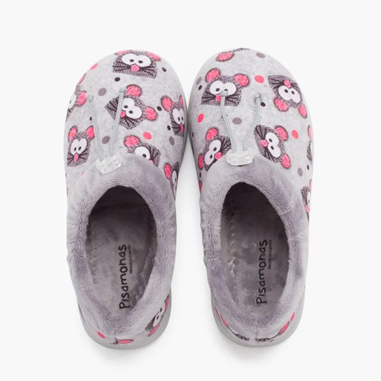 Menino Pisamonas Pantufas Ajustaveis Ratinhos