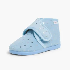Menino Pisamonas Pantufas Bota Com Estrelinhas
