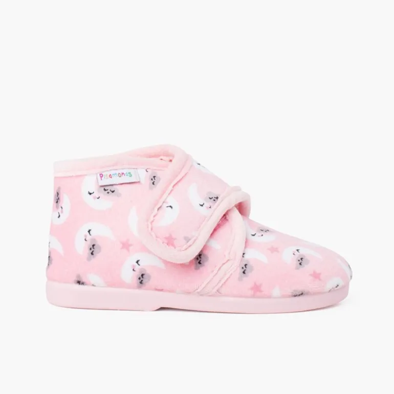 Menino Pisamonas Pantufas Bota Fecho Aderente Estampadas