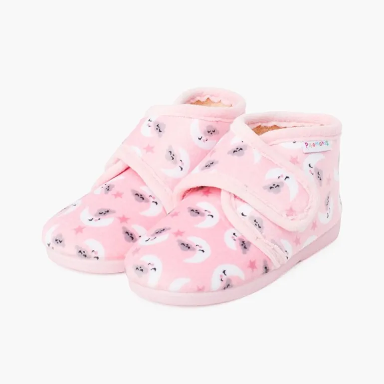 Menino Pisamonas Pantufas Bota Fecho Aderente Estampadas