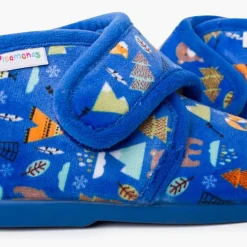 Menino Pisamonas Pantufas Bota Fecho Aderente Estampadas
