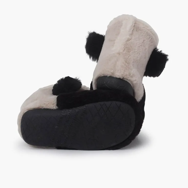 Menino Pisamonas Pantufas Bota Panda Criancas