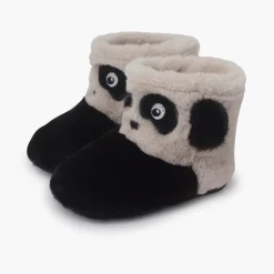Menino Pisamonas Pantufas Bota Panda Criancas