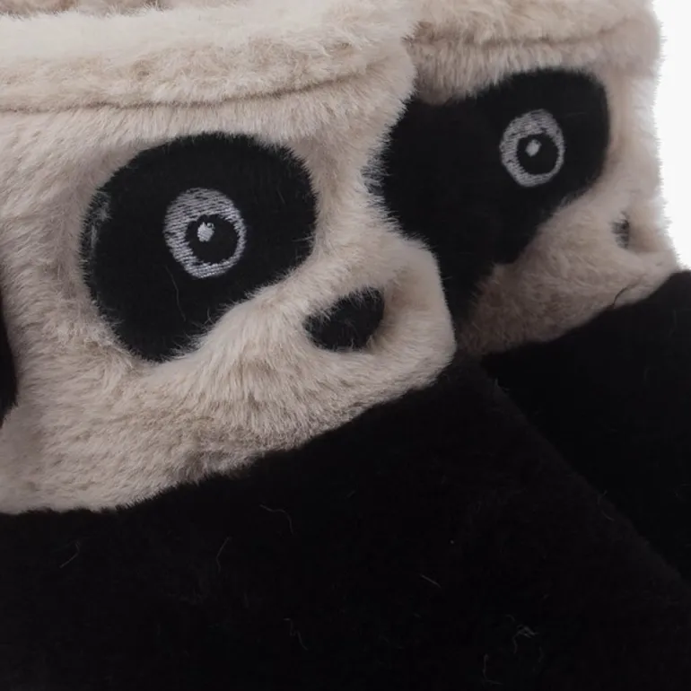 Menino Pisamonas Pantufas Bota Panda Criancas