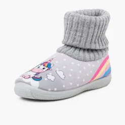 Menino Pisamonas Pantufas Rebordo Meia La Unicornio