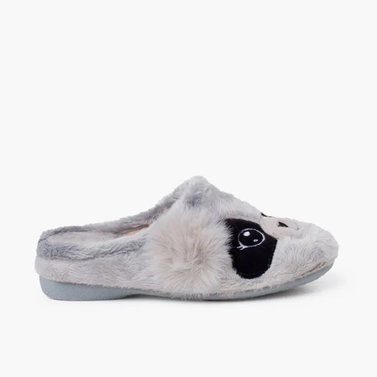 Menino Pisamonas Pantufas Tipo Chinelo Panda